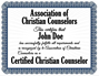 Christian Counseling Certification Home Study Program